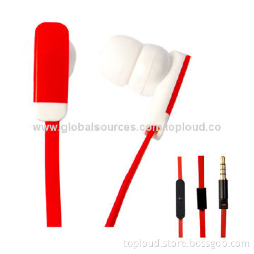 Hot Selling Stereo Earphones, 20Hz-20kHz Frequency Response, Plastic Housing